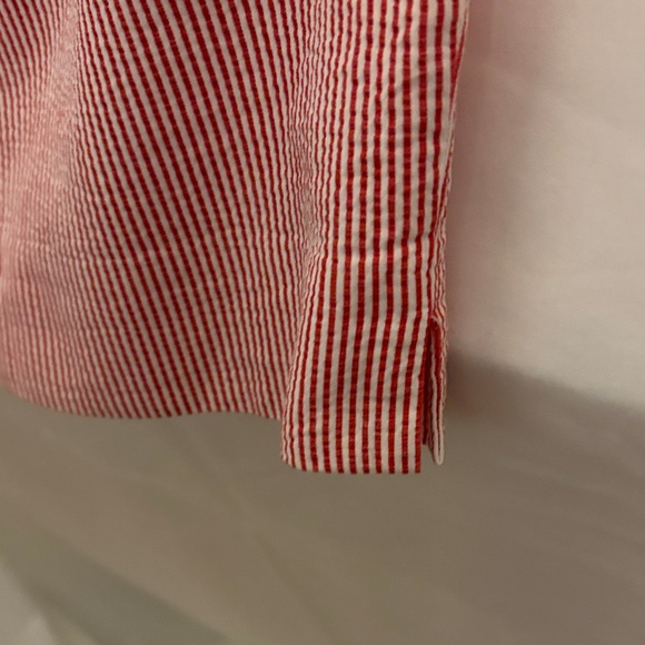 Talbots Striped Pink Crop Pants - Picture 2 of 7